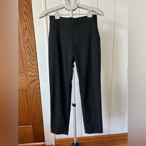 Women's Uniqlo Black Straight-Leg Ankle Business Pants